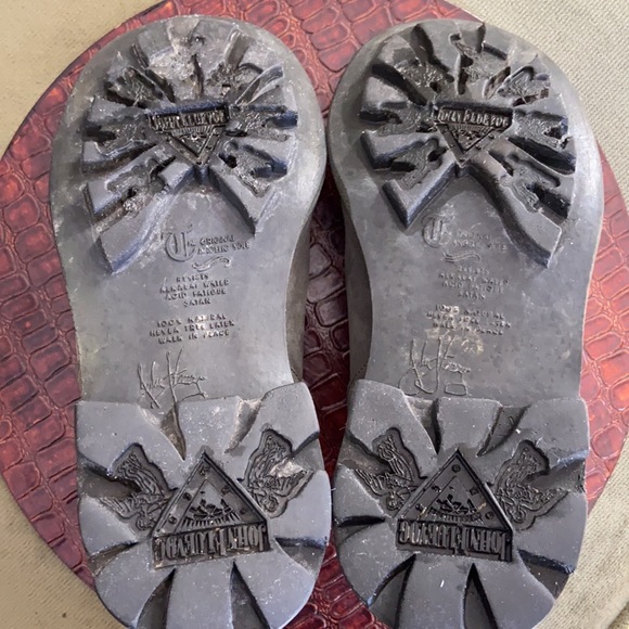 RARE John Fluevog Nature Angels Slip On Suede Leather (Fluevog 6) Women's 7.5 - Picture 13 of 15